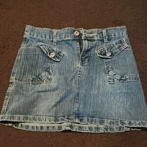 GOGO Stylish Blue Denim Mini Skirt